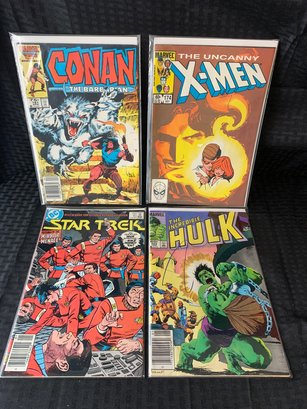 Vintage Comic Book Lot, Marvel And DC,  Conan, X-Men, Hulk, Star Trek