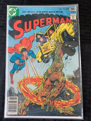 DC Comics - January 1978, Issue 319- Superman, How To Make A Marshland Monster! Intro Parasite