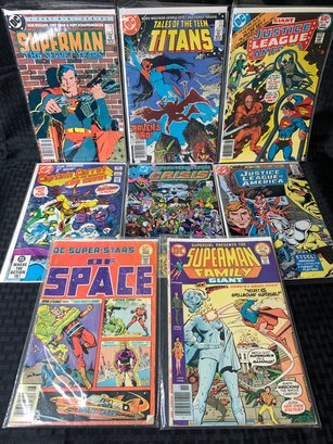Awesome Collection Vintage DC Comics, Superman, Supergirl, Justice League, Superheroes Of Space, Teen Titans