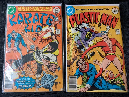 DC Comics - 1977 Issues Of Karate Kid And Plastic Man