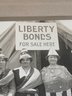 Antique WWI Photograph, Women In Front Of Tent, Liberty Bonds For Sale Here, Bond Drive, Patriotic, American
