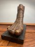 Unique Oddity - Foot Sculpture With Complete Toes And Heel, With Bones / Metatarsal Exposed, Artist Unknown