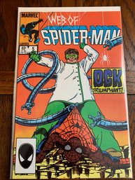 Marvel Comics - August 1985, Issue 5: Web Of SPIDER-MAN, The Enemy Within! - OCK TRIUMPHANT!