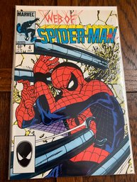 Marvel Comics - July 1985, Issue 4: Web Of SPIDER-MAN, Arms And The Man!