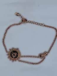 KDB Signed Rose Gold Colored Sterling Silver HELLO KITTY Bracelet, Stamped KDB S925, 2021 Sanrio BM