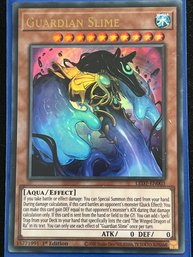 Yu-Gi-Oh! TCG Trading Card Game - GUARDIAN SLIME First Edition Holographic, In Plastic Sleeve