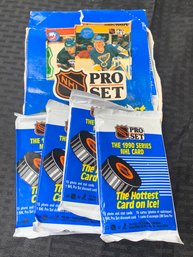 Box Of Sealed Packs Pro Set Hockey Cards 1990, Series 1 NHL
