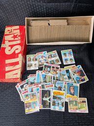 1970s Topps MBL Baseball Cards In Old Converse  ALL STAR Shoe Box, Sports Trading Cards