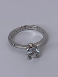 Sterling Silver AVON Solitaire Engagement Style Ring
