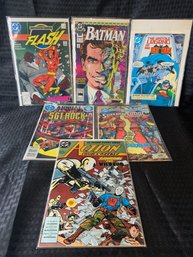 Collection Of Vintage DC Comic Books Including The Flash, Batman, Superman, Sgt Rock