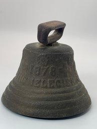1878 Saignelegier Chiantel Fondeur Antique Cow Bell With Clapper