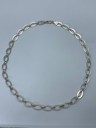 Stefani Argento (SA In Heart Hallmark) Sterling Silver Necklace Marked 925 Italy, 17 Inches, 15.3g