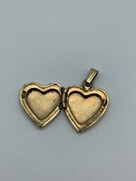 12 K Gold Filled (12KGF) Heart Locket, 1/2 Inch, 1.1g