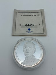 The Presidents Of The USA, Barack Obama Presidential Coin Proof, Silver-plated, 40mm, 32g