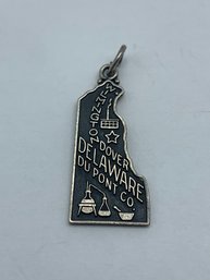 JMF Delaware Dupont Chemical Company Pendant/charm Sterling Silver, Marked STG JMF, 1 Inch, 2.4g