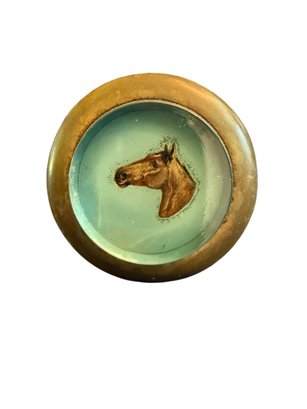 Vintage Miniature Bronze/Brass Horse Head Door Knob