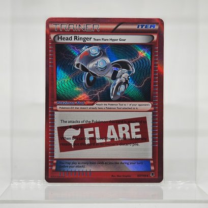 Head Ringer Holo Rare Trainer Flare Pokemon Card