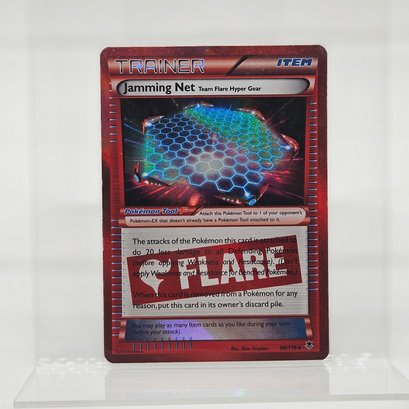 Jamming Net Holo Rare Trainer Flare Pokemon Card