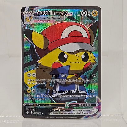 Satoshi Pikachu Cosplay Custom Pokemon Card