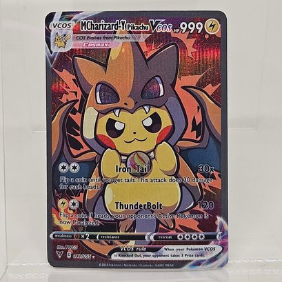 Charizard Pikachu Cosplay Custom Pokemon Card