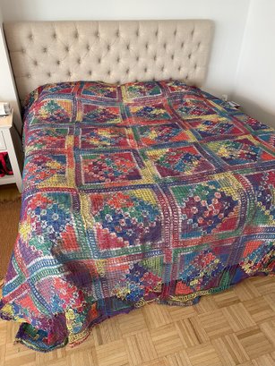 Handmade Brazilian Lace Blanket - Authentic Craftsmanship For King And California King Beds
