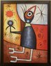 Hand Painted In Manner Of Miro Oil On Canvas 'Abstract Portrait'