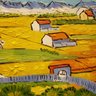 Hand Painted In Manner Of Van Gogh Oil On Canvas 'The Harvest'