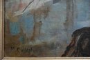 Early 20th Century Impressionist Oil On Board Signed M. Cullen
