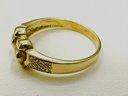 14KT Yellow Gold With Natural Diamond Fancy Ring Size 6 - J11193