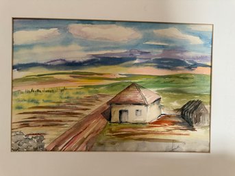 Vintage Watercolor Signed And Dated 1976