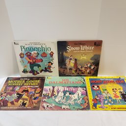 Lot Of Vintage Walt Disney Children's Records