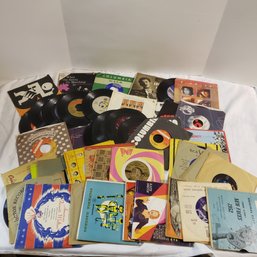 Huge Lot Of Assorted 45s Vinyl Records