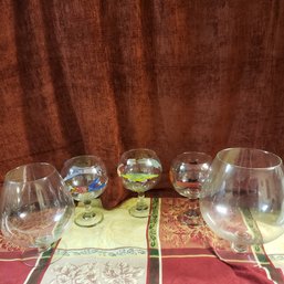 Collection Of Vintage Barware Large Size Glasses