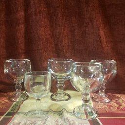 Large Vintage Glass Beer Mugs