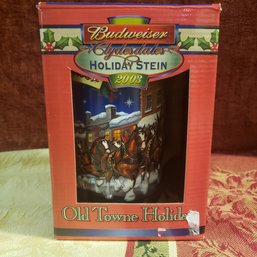 Bud Weiser Holiday Stein New In Box