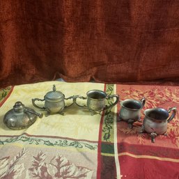 Lot Of Vintage Silver Art Deco