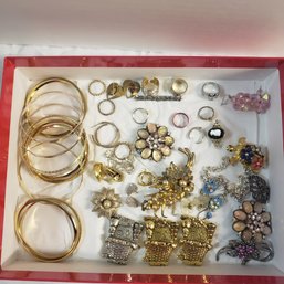 Large Lot Of Costume Jewelry