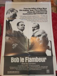 1982 Bob The Gambler Movie Poster - Original 27x41 - Roger Duchesne Isabelle Corey