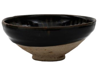 CHINESE TANG BLACK GLAZED CERAMIC BOWL