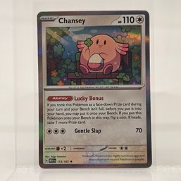 Chansey Holo Pokemon 151 S & V Pokemon Card