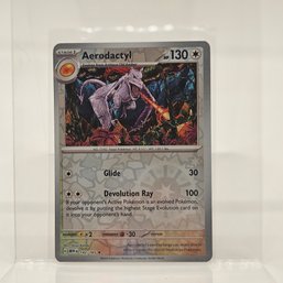 Aerodactyl Reverse Holo Pokemon 151 S & V Pokemon Card