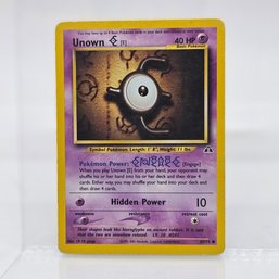 Unown E Vintage Pokemon Card Neo Set