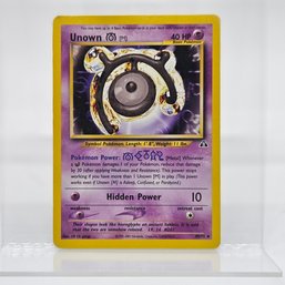 Unown M Vintage Pokemon Card Neo Set