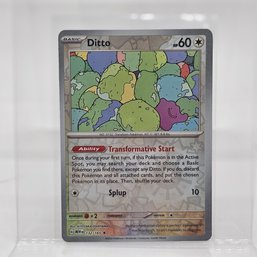 Ditto Reverse Holo S&V 151 Pokemon Card