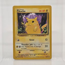 Pikachu Base Set Vintage Pokemon Card
