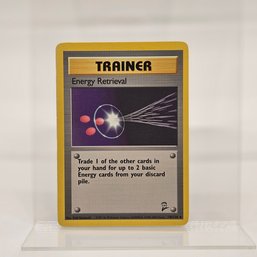 Energy Retrieval Vintage Pokemon Card Base Set 2