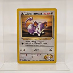 Lt. Surge's Rattata Vintage Pokemon Card Gym Set