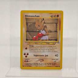 Hitmonchan Neo Destiny Vintage Pokemon Card
