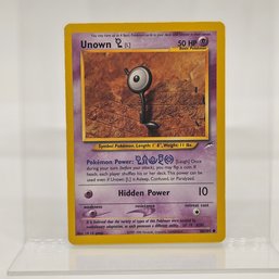 Unown L Neo Destiny Vintage Pokemon Card