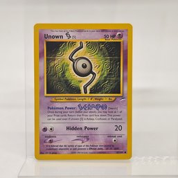 Unown S Neo Destiny Vintage Pokemon Card